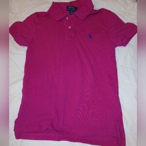 Polo Ralph Lauren Boys Pink And Blue Polo Shirt